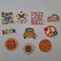 10x Sticker Aufkleber Hippie Groovy Good Vibes Set 2 Rheinland-Pfalz - Flörsheim-Dalsheim Vorschau