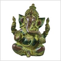 Ganesha sitzend Messing braungrün 14cm Hamburg-Mitte - Hamburg Billbrook Vorschau