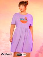 Sommer T-Shirt Kleid Care Bears x Shein Glücksbärchis lila Brandenburg - Bernau Vorschau
