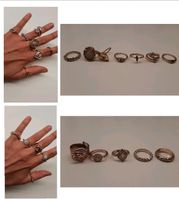 12 Modeschmuck Ringe in rose und gelbgold hippie folk gaja indi Baden-Württemberg - Baindt Vorschau