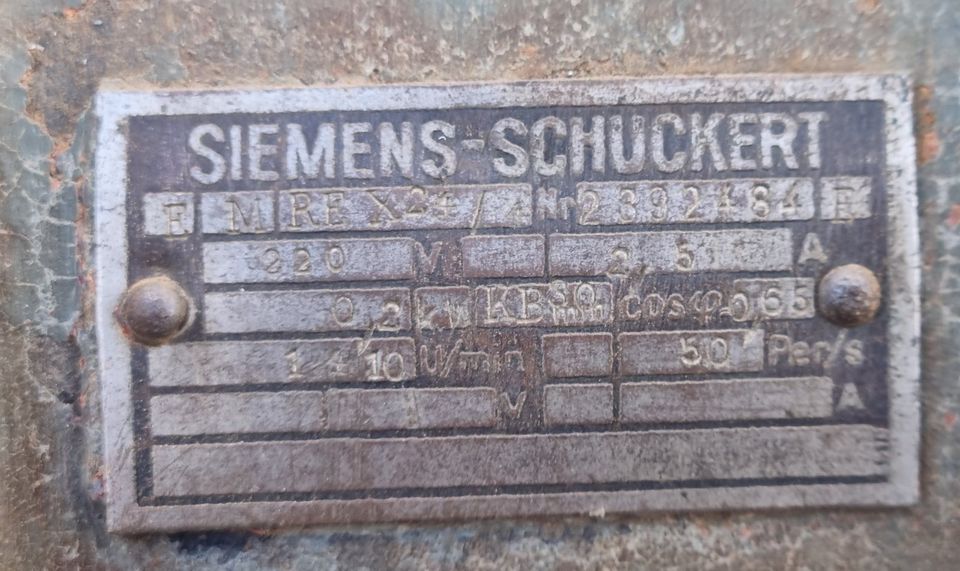 Siemens - Schuckert  Elektromotor in Coswig