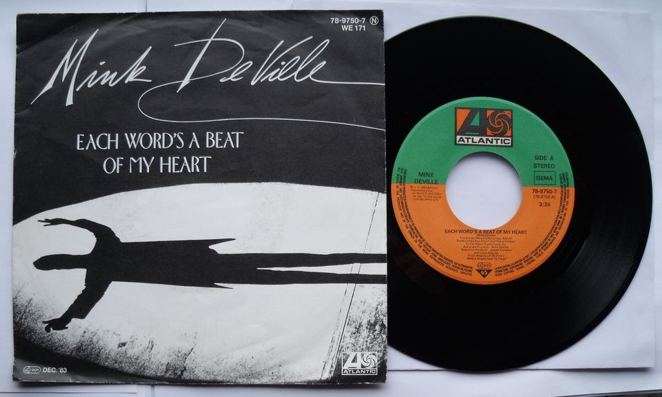 MINK DeVILLE EACH WORD´S A HEARTBEAT Vinyl Single in Wesel