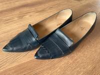 LLOYD Pumps Ballerinas Slipper Loafer Haferlasche Leder blau TOP Sachsen-Anhalt - Magdeburg Vorschau