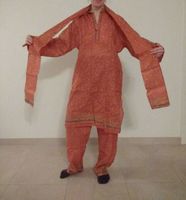 Salwar Kameez Seide Gr. 40 M-L Tunika Hose Kamiz Schal Sari Indie Kr. München - Unterföhring Vorschau