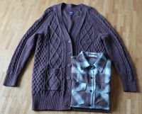 Strickjacke/Cardigan Gr.S braun mit passender Bluse braun-grün Baden-Württemberg - Metzingen Vorschau