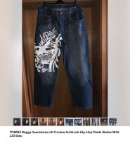 TOWNZ Baggy Jeanshose mit Coolen Aufdruck Pants W36 L33 Hose blau Nürnberg (Mittelfr) - Mitte Vorschau