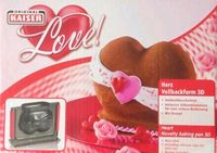 Herz 3D Vollback Form neu und originalverpackt Valentinstag Baden-Württemberg - Laupheim Vorschau