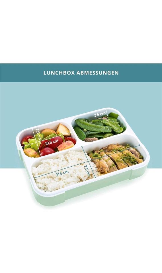 Brotdose Frühstücksdose Lunchbox Fitprep 3 Fächer in Oer-Erkenschwick