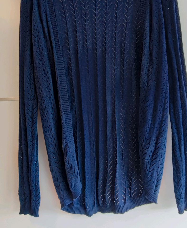 158 164 Mädchen Strickjacke dunkelblau Bolero lang in Troisdorf