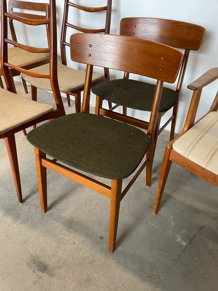 Mid Century Teak Esszimmer Stühle Dänemark Teakholz Stuhl 60-70er in Bonn