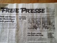 DDR-Original-Tageszeitung vom 12.August 1983 Bayern - Ansbach Vorschau