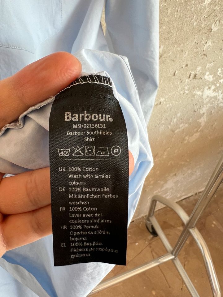 Barbour Hemd Größe M / Tailored Fit Blau in Heiligenhaus