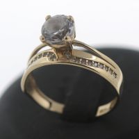 Ring 585 Gold 14 Kt Gelbgold Farbstein Zirkonia Damen Innenstadt - Köln Altstadt Vorschau