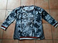 TREDY Pullover Shirt Glitzer grau weiß silber rot Gr 44 XXL NEU Bayern - Holzkirchen Vorschau