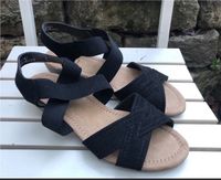 Schwarze Sommerschuhe Schuhe Sandalen Gr 39 Top Zustand Thüringen - Weimar Vorschau