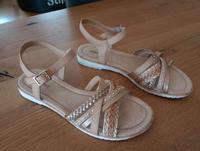 Flache Sandalen Riemchensandalen 38 braun beige Graceland Bayern - Baiersdorf Vorschau