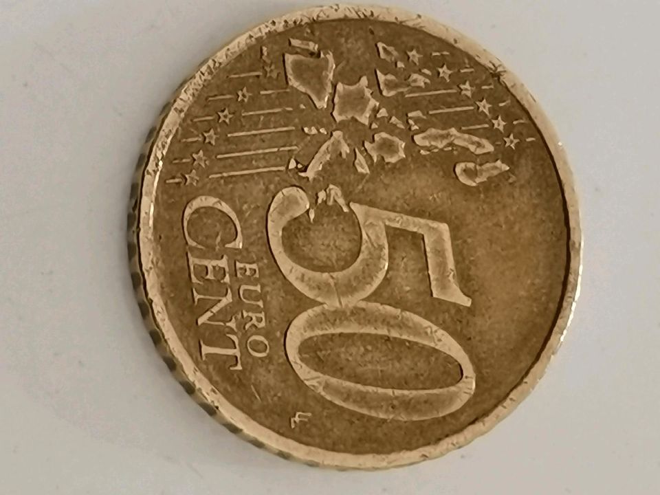 50 cent Münze - Portugal 2002 Fehlprägung in Bielefeld