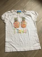 cooles T-Shirt 116 T Shirt Mädchen Sommer weiß Ananas Rüschen Schleswig-Holstein - Großhansdorf Vorschau