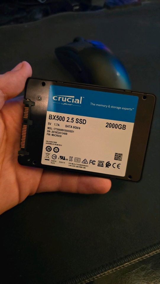 Crucial BX500 2TB SSD in Bünde