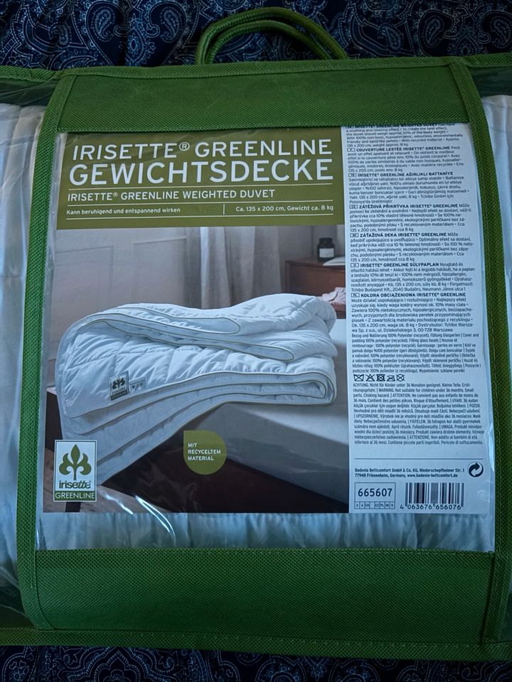 Irisette Gewichtsdecke/Therapiedecke ca. 8kg 135x200cm in Schneverdingen