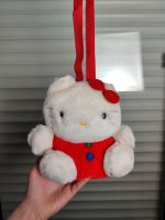 Weiß rot Hello Kitty Umhänge Tasche Plüsch Sanrio 1992 Vintage Nordrhein-Westfalen - Werl Vorschau