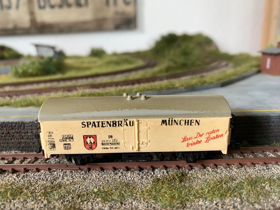 Spur N Lima Güterwagen Spatenbräu München in Veringenstadt
