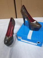 Sexy High Heels Plateau-Schuhe Schlangen-Optik Braun Gr. 38 Neu Bonn - Tannenbusch Vorschau