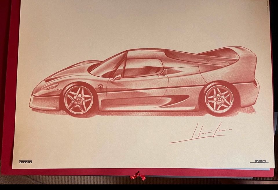 Ferrari Lithographien F50 - F355 - 456GT. Sammlerstücke in Iserlohn