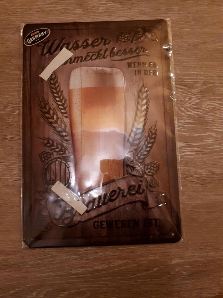 Brauerei Blech Schild/ Original verpackt/ NEU in Nünchritz