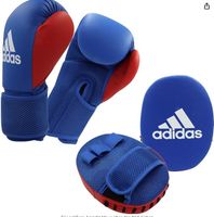 Adidas Boxing-Kit mit 2 Pratzen, blau / rot, inkl. Versand Bayern - Biberbach Vorschau