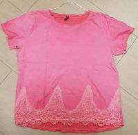 pinkes T-Shirt, Spitzenbesatz, Damen, Größe XL/XXL Sachsen-Anhalt - Könnern Vorschau