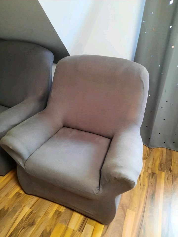 Neuwertiges Ecksofa mit Sessel, Couch, braun in Bremerhaven