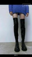 Zara Leder Overkneestiefel❗SALE ❗ Bayern - Traunstein Vorschau