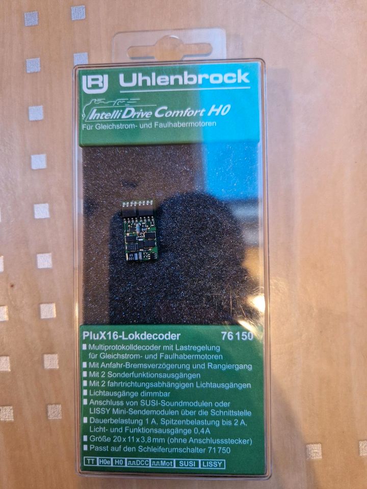 Uhlenbrock Decoder PluX16 76150 H0 Lokdecoder in Blankenhain