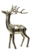 CHICCIE Hirschfigur aus Aluminuim silber 23x7x45cm - Weihnachten Nordrhein-Westfalen - Heiden Vorschau