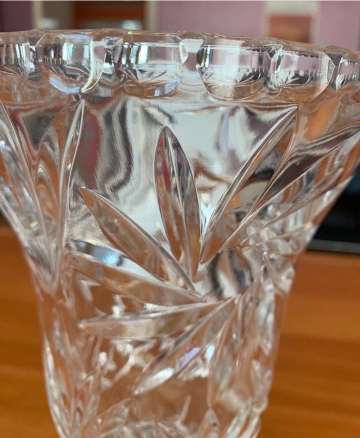 Bleikristallglas Pokal Vase, ca. 23 cm hoch in Frankfurt am Main