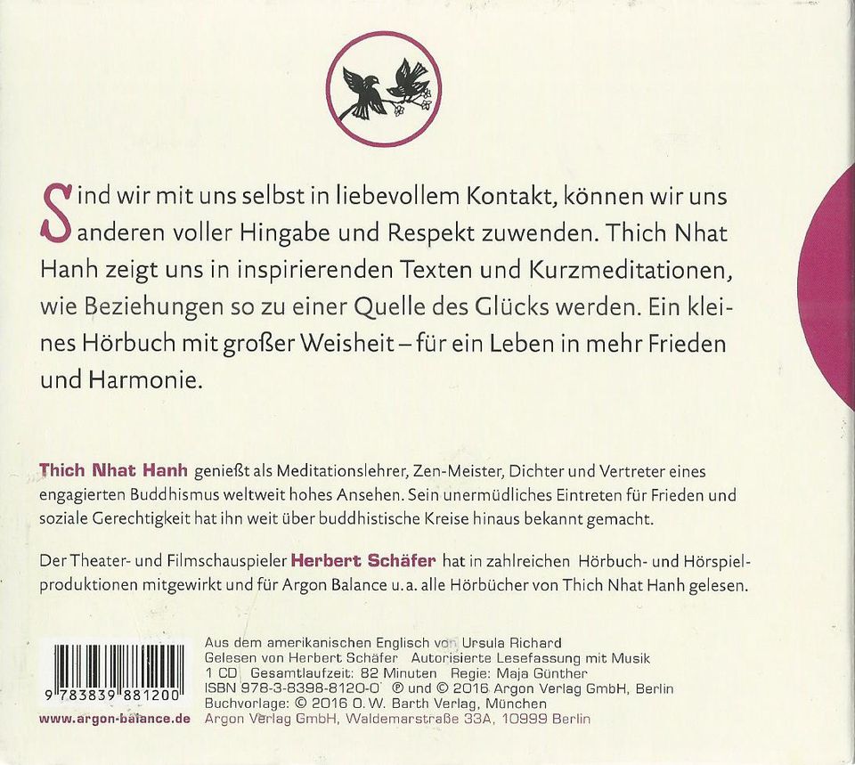 Thich Nhat Hanh - Einfach lieben (neuwertig) in Remshalden