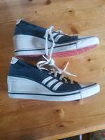 Original Adidas Neo Plateau Turnschuhe, Jeans, Gr. 38, UK5 Nordrhein-Westfalen - Simmerath Vorschau