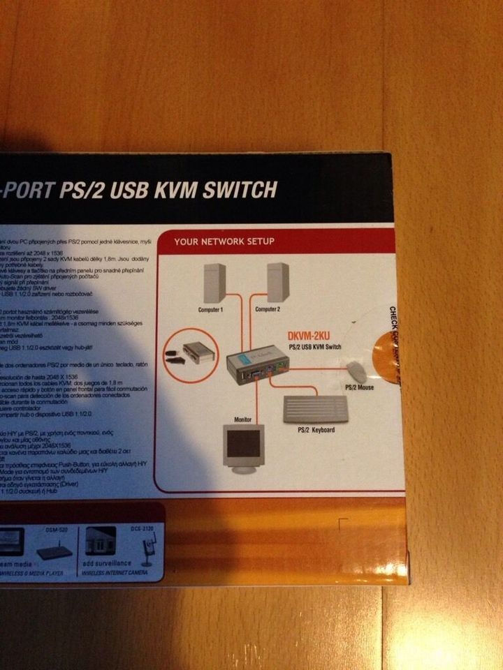 D Link ( DKVM - 2 KU ) 2 Computer          ( 1 Monitor-Tastatur ) in Kaiserslautern