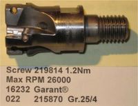 Garant® Screw® Eckfräser 90° Gr.25/4 RPM 26000 Fräskopf Sachsen - Waldheim Vorschau