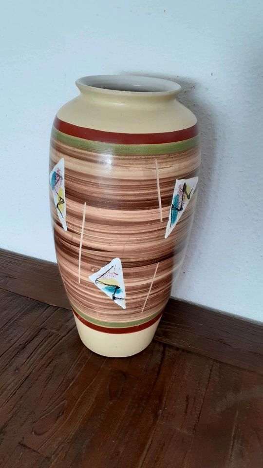 Bodenvase aus Keramik 40 cm. ohne Beschädigungen in Weingarten (Baden)