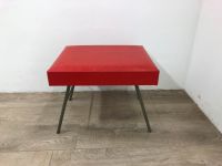 #A Mehrzweckhocker Hocker DDR Kunstleder rot Metall Wohnzimmer Sachsen - Burgstädt Vorschau