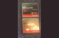 1x SanDisk CompactFlash 32GB Extreme + 1x Extreme PRO Dresden - Neustadt Vorschau