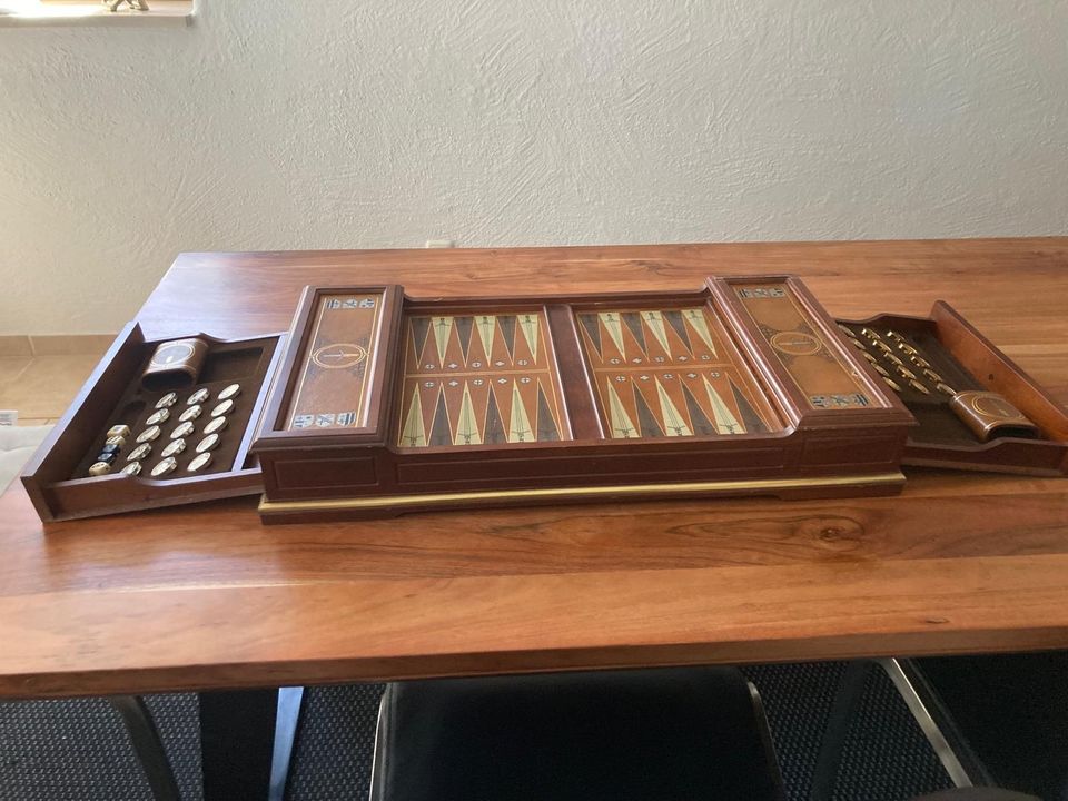 Backgammon Excalibur von Franklin Mint in Prutting