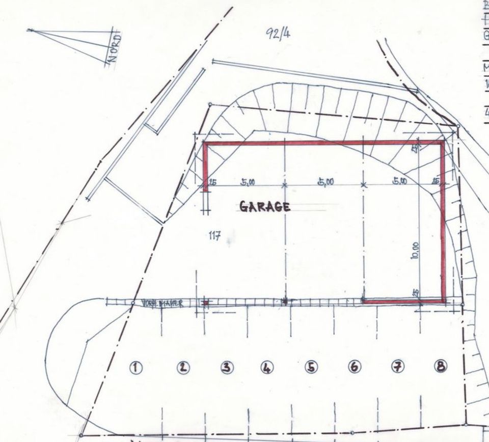 Halle, Parkgargage , Lager-halle, 4 mtr. hoch, 164 qm projektiert in Höfen