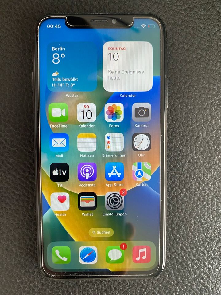 iPhone X 64 GB mit Zubehör, Hülle, Kabel, Folie, Case in Bad Dürkheim