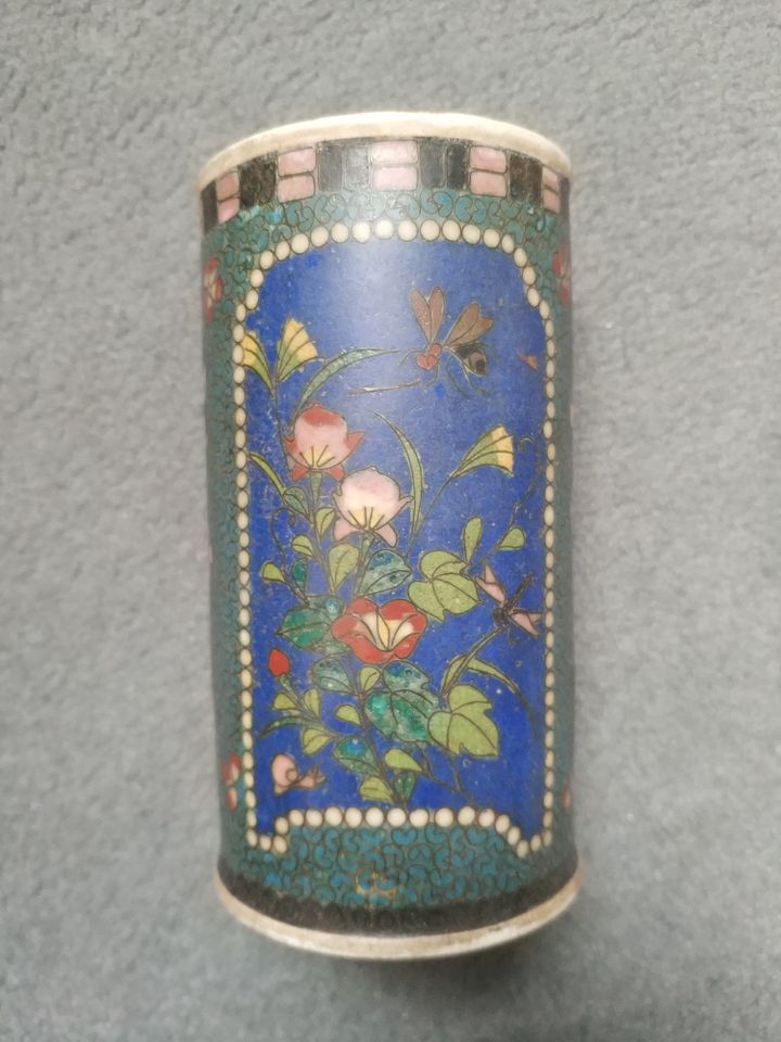 Antike Totai Cloisonné Pinselbecher, Japan in Bonn