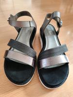 Sandalen, Gr.38, S.Oliver, schwarz metallic, anthrazit Nordrhein-Westfalen - Kerken Vorschau