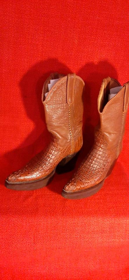 Alligator hornback Western Stiefel custom made in Berlin