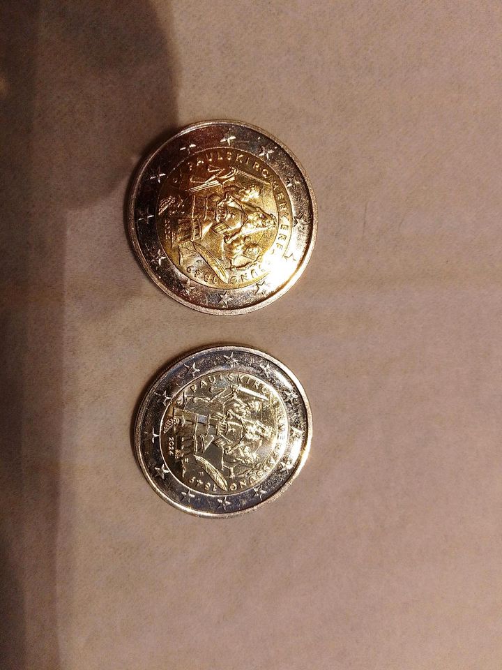 2 Euro Münze Paulskirchenverfassung 175jahre in Rheine